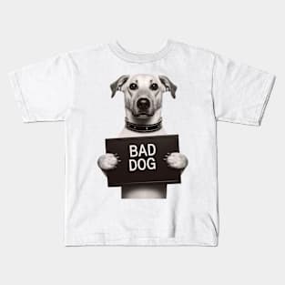 Bad Dog Mugshot Kids T-Shirt